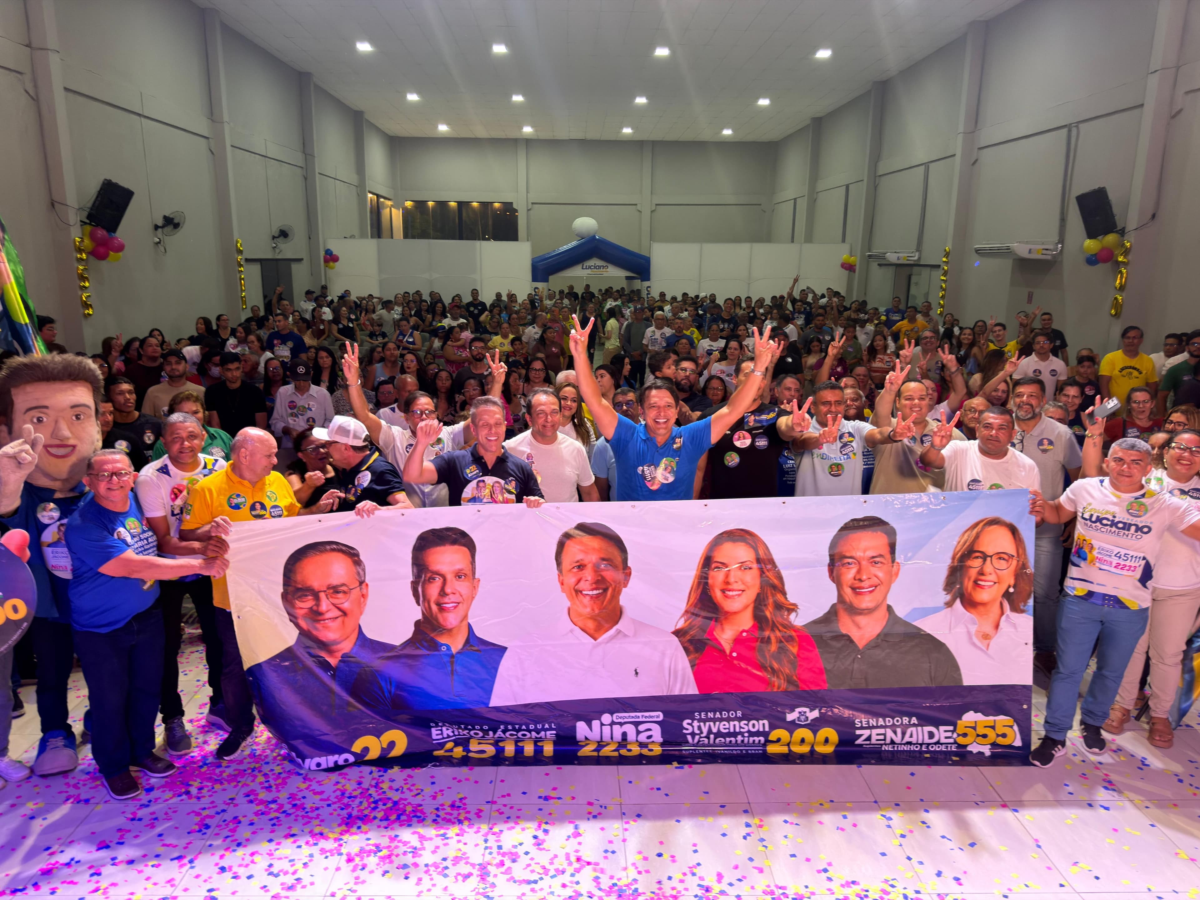 [VÍDEO]Luciano Nascimento reúne mais de 700 pessoas em grande encontro de apoio aos seus candidatos em Natal.