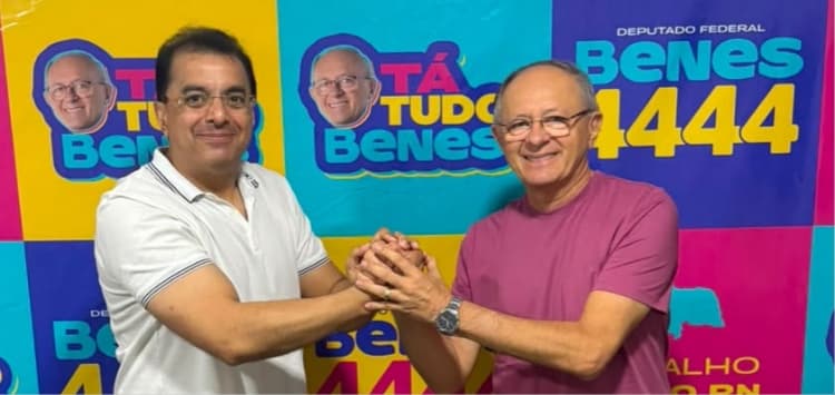 Benes Leocádio amplia base política em Natal e fecha parceria com o empresário Eugênio Ribeiro