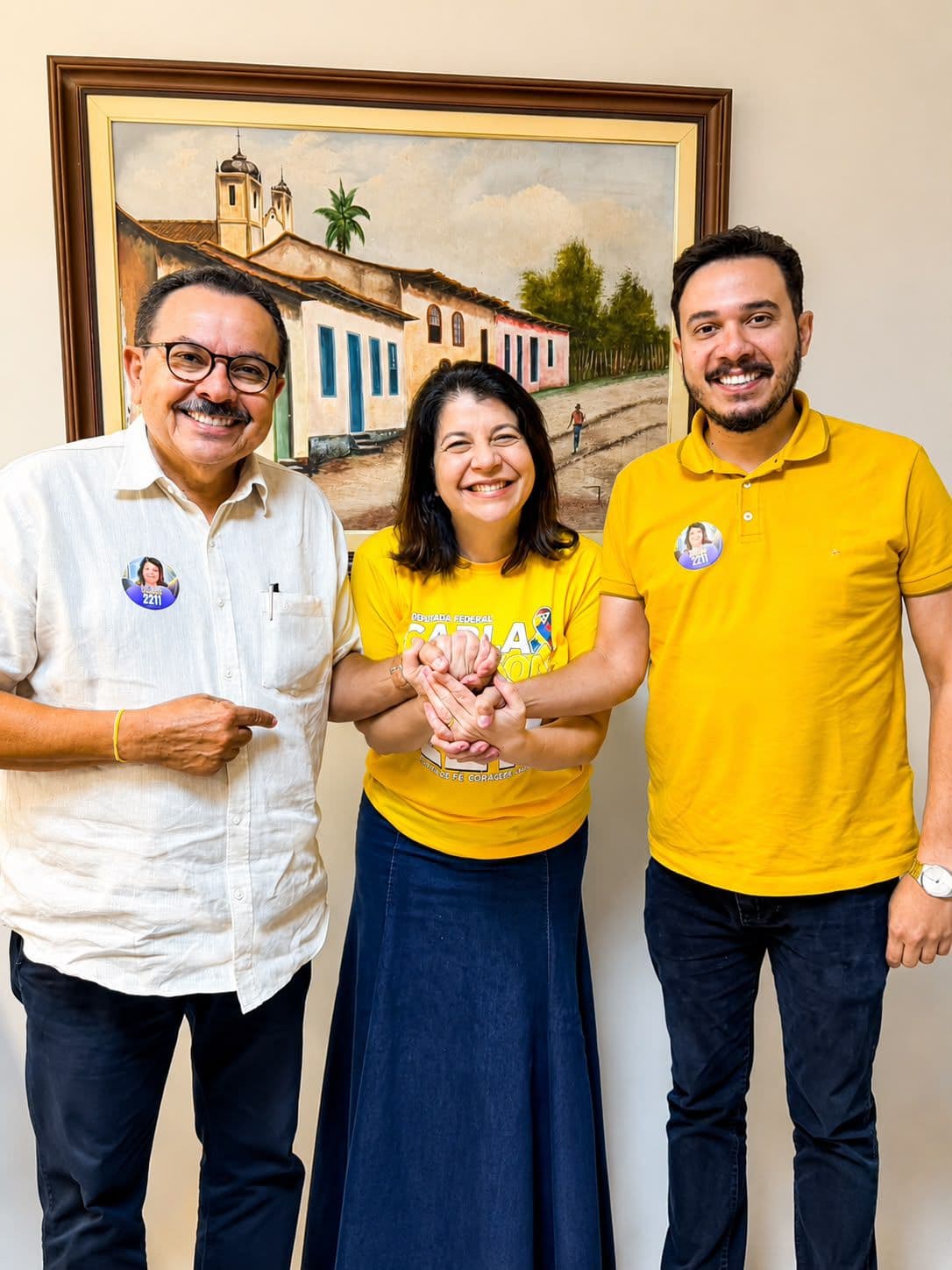 Vereador Marinho e ex-prefeito Amaro Saturno declaram apoio à deputada Carla Dickson