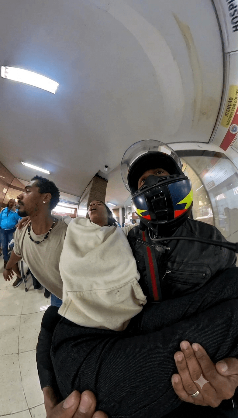 (Vídeo) Corrente do bem! Motociclistas agem rápido e salvam mulher em Belo Horizonte
